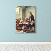 米国書独立宣言 キャンバスプリント (インサイチュ (ウッドフロア))