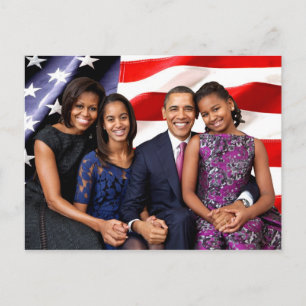 米国最初の家族 – The Obamas ポストカード