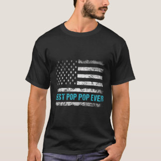 米国最高のポップ・アートの国ポップ・アートの旗で愛国心を持つ Tシャツ