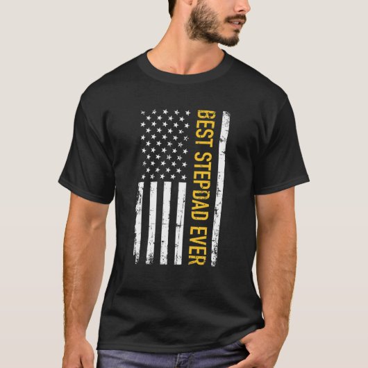米国最高のヴィンテージ国旗 Tシャツ (正面)