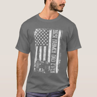 米国最高の国旗の父の農家で常にパパ Tシャツ