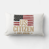 米国最高の市民EST。2026愛国枕デザイン ランバークッション (正面)