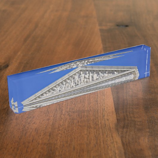 米国最高裁判所建物 デスクネームプレート (側面)