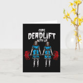 米国来重量挙げボディビルF付きデッドリフト カード (黄色い花)