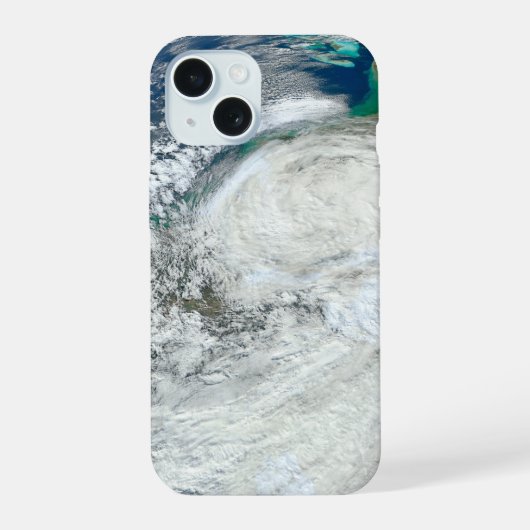 米国東海岸を襲うハリケーン・サンディ。3 iPhone 15ケース (裏面)