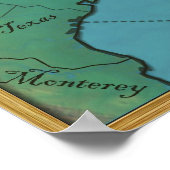 米国東部ボードゲーム(ヴィンテージ) ポスター (角)