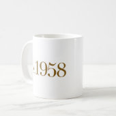 米国東部標準時刻1958年 コーヒーマグカップ (正面左)