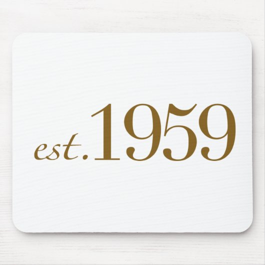 米国東部標準時刻1959年 マウスパッド (正面)