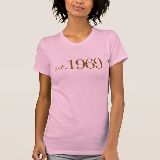 米国東部標準時刻1969年 Tシャツ (正面)