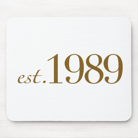 米国東部標準時刻1989年 マウスパッド (正面)
