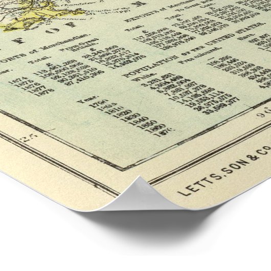 米国東部 ポスター (角)