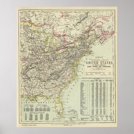 米国東部 ポスター (正面)