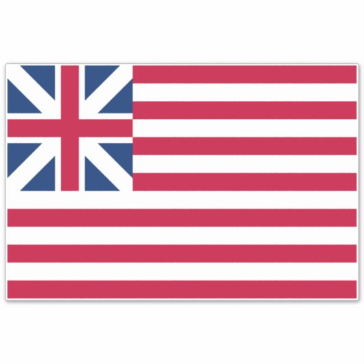 米国植民地の第1州旗 シール (正面)