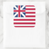 米国植民地の第1州旗 スクエアシール (バッグ)