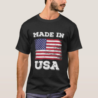 米国楽しむ国旗のグラフィックDesと共に米国製クール品 Tシャツ