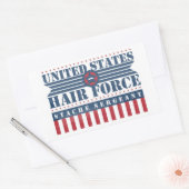米国毛強スタッシュ軍曹 長方形シール (封筒)