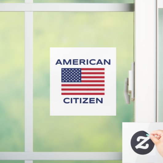 米国民はっきりした旗の窓の貼り付け ウィンドウサイン (ホーム)