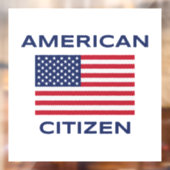 米国民はっきりした旗の窓の貼り付け ウィンドウサイン (シート2)