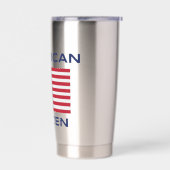 米国民はっきりした旗サーマルタンブラー 保温保冷タンブラー (左面)
