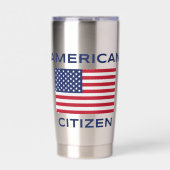 米国民はっきりした旗サーマルタンブラー 保温保冷タンブラー (正面)