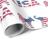 米国民主党共和党ゾウ政治 ラッピングペーパー (ロールコーナー)