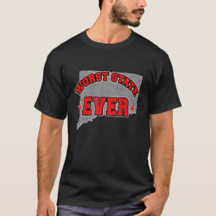 米国民誇りを持った民アメリカ土地地図ワースト州コン Tシャツ