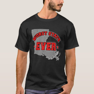 米国民誇りを持った民アメリカ土地地図ワースト州ルイ Tシャツ