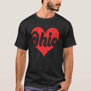 米国民誇りを持った民アメリカ州旗ハートラブオヒ Tシャツ