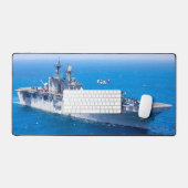 米国水陸両用突撃船 – LHD-6 デスクマット (キーボード&マウス)