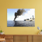 米国沿岸警備隊のメンバー キャンバスプリント (インサイチュ (リビング))