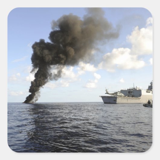 米国沿岸警備隊のメンバー スクエアシール (正面)