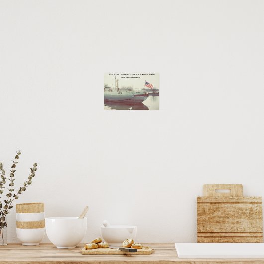 米国沿岸警備隊マッキノー氷砕機 ポスター (キッチン)