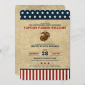 米国沿岸警備隊 引退パーティー 招待状 (正面/裏面)