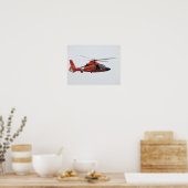 米国沿岸警備隊HH-65Cドウフィン。 ポスター (キッチン)