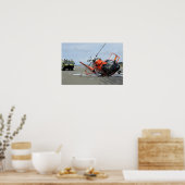 米国沿岸警備隊MH-65ドルフィンヘリコプターの墜落 ポスター (キッチン)