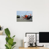 米国沿岸警備隊MH-65ドルフィンヘリコプターの墜落 ポスター (ホームオフィス)
