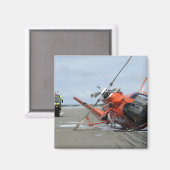 米国沿岸警備隊MH-65ドルフィンヘリコプターの墜落 マグネット (正面/裏面)