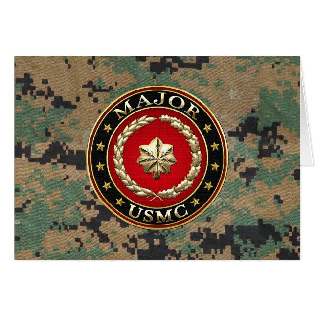 米国海兵隊専攻の: (USMC Maj) [3D] (正面横)
