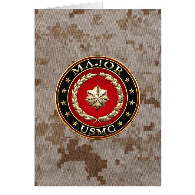 米国海兵隊専攻の: (USMC Maj) [3D] (正面)
