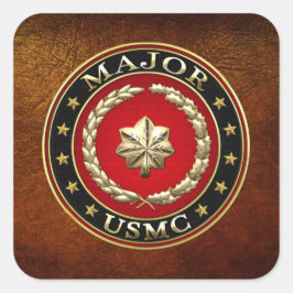 米国海兵隊専攻の: (USMC Maj) [3D] スクエアシール
