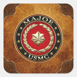 米国海兵隊専攻の: (USMC Maj) [3D] スクエアシール