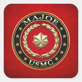 米国海兵隊専攻の: (USMC Maj) [3D] スクエアシール