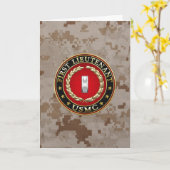 米国海兵隊：中尉(USMC 1stLt) [3D] カード (黄色い花)