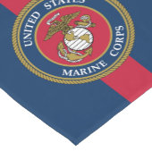 米国海兵隊 – 退役軍人ブルーレッドストライプ ショートテーブルランナー (コーナー)
