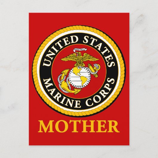 米国海洋公式シール – Mother ポストカード (正面)