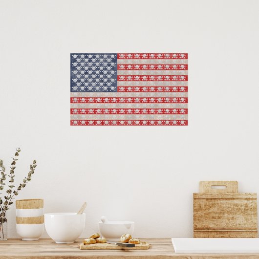 米国海賊旗 ポスター (キッチン)