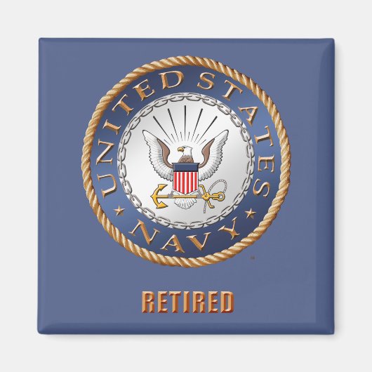 米国海軍の磁退職した石 マグネット (正面)