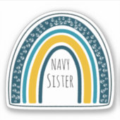 米国海軍シスター軍隊ファミリーステッカー シール (正面)