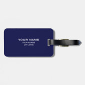 米国海軍シービーのロゴ ラゲッジタグ (裏面横)