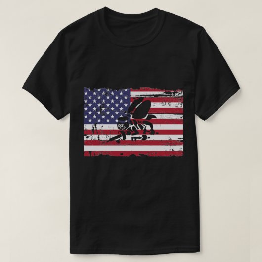 米国海軍シービー州旗シービーのロゴ Tシャツ (デザイン正面)